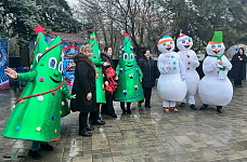 В Ростове открыли главную новогоднюю елку города