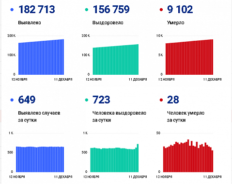 Коронавирус в Ростовской области: статистика на 11 декабря