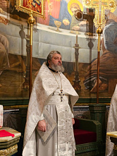  Настоятель главного храма ЮВО провёл службу в главном храме Вооруженных Сил России