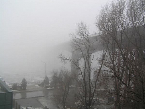 На Ростов опустился густой туман