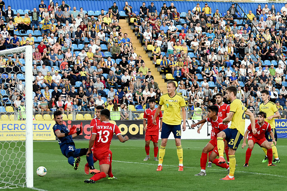 Товарищеский матч ростовчан с сирийцами окончился победой хозяев