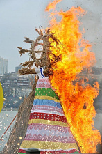 В Ростове отпраздновали Масленицу