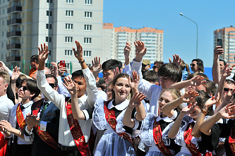 25 05 2024 Последний звонок в ростовской школе №75