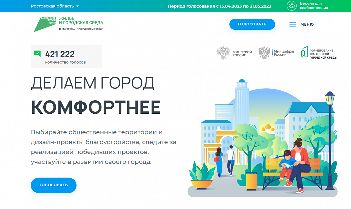 Городская среда голосование ростовская область 2022