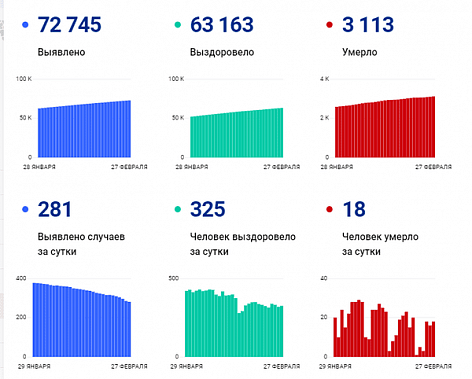Коронавирус в Ростовской области: статистика на 27 февраля