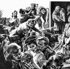 Они напуганы красным рассветом