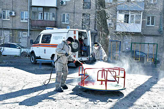 Донские города очищают от коронавируса