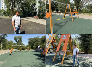  Ростов-на-Дону: современные детские площадки делают скверы привлекательней для семей