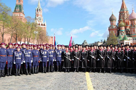 Донские казаки приняли участие в военном параде на Красной площади