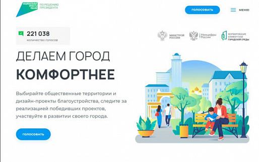 Промежуточные итоги голосования за объекты благоустройства