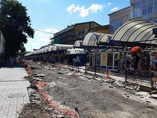 Реконструкцию ростовской улицы Станиславского планируют завершить в октябре