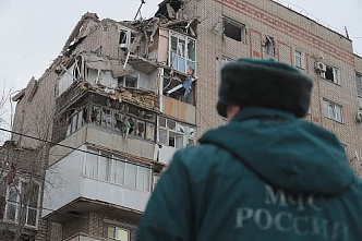 В частично разрушенный после взрыва дом в Шахтах дали отопление