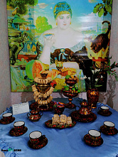 Матрешки, хохлома и березки