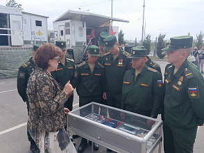 В ростовском парке «Левобережный» открылась передвижная выставка «Традиция побеждать. Герои нашего времени»