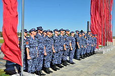 Донские росгвардейцы первыми приняли присягу на территории народного музея «Самбекские высоты»