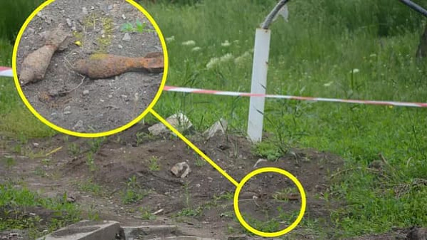 В шахтинском парке нашли снаряды времен Великой Отечественной войны