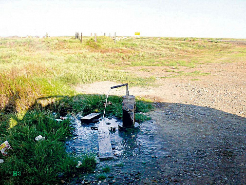 Водокачка с горящей водой, которая поразила мое воображение.