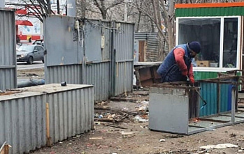 В центре Ростова снесли незаконный рынок