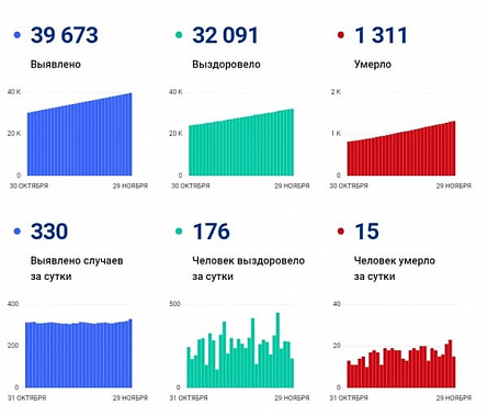 Коронавирус в Ростовской области: статистика на 29 ноября