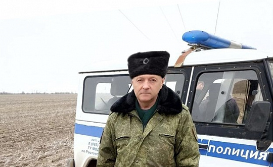 Казаки вновь помогли сотрудникам полиции обеспечить безопасность граждан на месте падения вражеского БПЛА