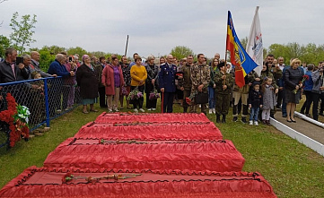 В Орловском районе перезахоронили останки 26 советских бойцов
