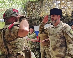 Казаки, отличившиеся в зоне СВО, получили награды