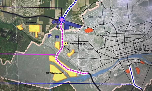 Схема Западной хорды в Ростове. Источник: Ростовский Городской Транспорт.