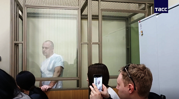 Сегодня в суде по делу А. Майера. Источник фото: скриншот видеосюжета ТАСС.