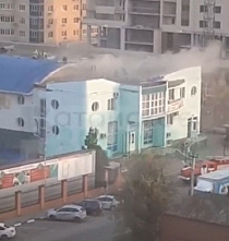 В Батайске горел городской бассейн