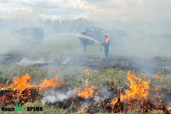 Ландшафтный пожар на окраине Новочеркасска потушили за полчаса
