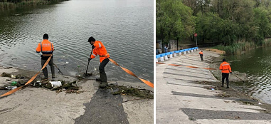 После ливня из Ростовского моря выловили самосвал мусора