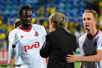 Белая перчатка «желто-синим»