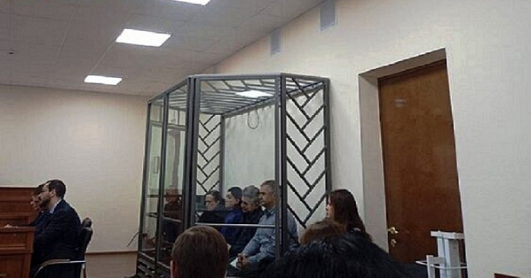 В зале Первомайского районного суда Краснодара. Источник фото: 