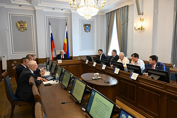 Заседает аграрный комитет донского парламента. Источник фото: Законодательное собрание Ростовской области/А. Карбинов.