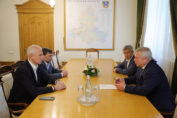 Встреча министра спорта России с губернатором Ростовской области. Источник фото: donland.ru.