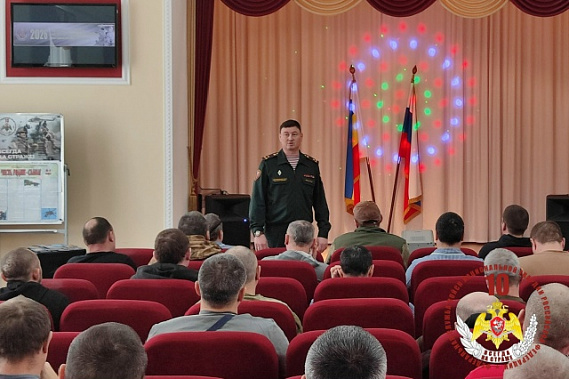 Росгвардейцев поздравили с юбилеем войск правопорядка