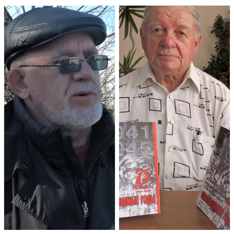 На снимках: ветераны РВСН и космоса Николай Федорович Шевкунов (слева) и Александр Федорович Негодаев (справа)