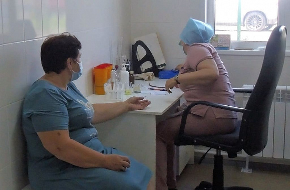 Модульная врачебная амбулатория в х. Малоорловском Мартыновского района, ее открыли в рамках региональной госпрограммы Ростовской области «Развитие здравоохранения».