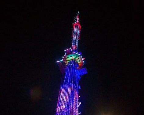 Ростовская телебашня расцветет розами и тюльпанами в честь 8 марта