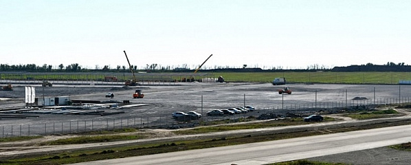 На строительстве 