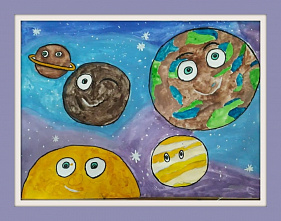 В Семикаракорске рисовали космос