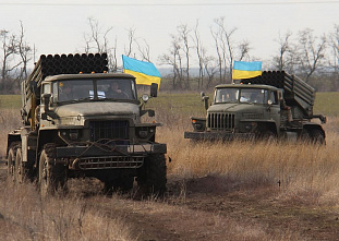Недалеко от Ростовской области украинская армия провела учения