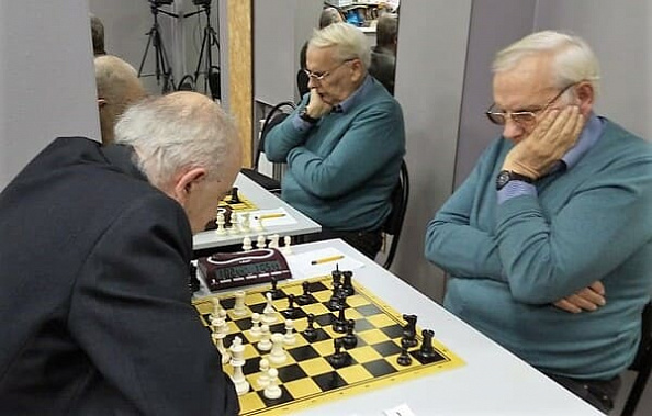 Участники чемпионата области среди ветеранов-2020 Степан Арабкерцев - Виктор Игнатов (оба - Ростов-на-Дону) 