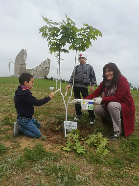В «Бессмертном парке» на Самбекских высотах провели субботник