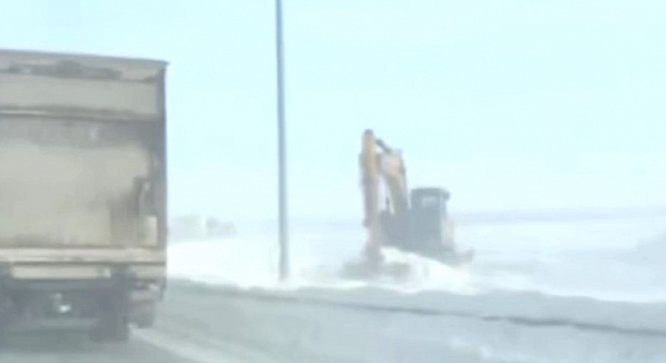 На участке автодороги «М-4 Дон» непогода создала помехи в движении