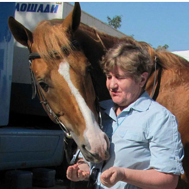 Она передала мне свою любовь к лошадям