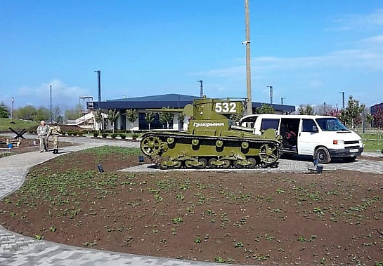 На вечной стоянке в музейном комплексе «Самбекские высоты»