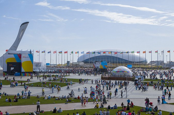 Олимпийский парк Сочи стал центром XIX Всемирного фестиваля молодежи и студентов