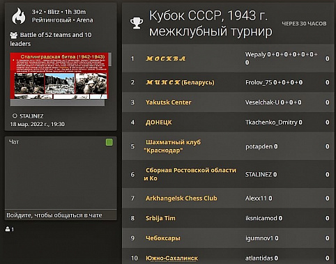 Донские шахматисты сыграют на международном турнире «Год 1943-й»