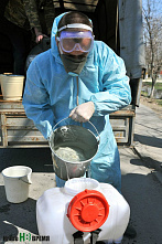 Фотохроники самоизоляции. Шахты: маски и дезсредства есть